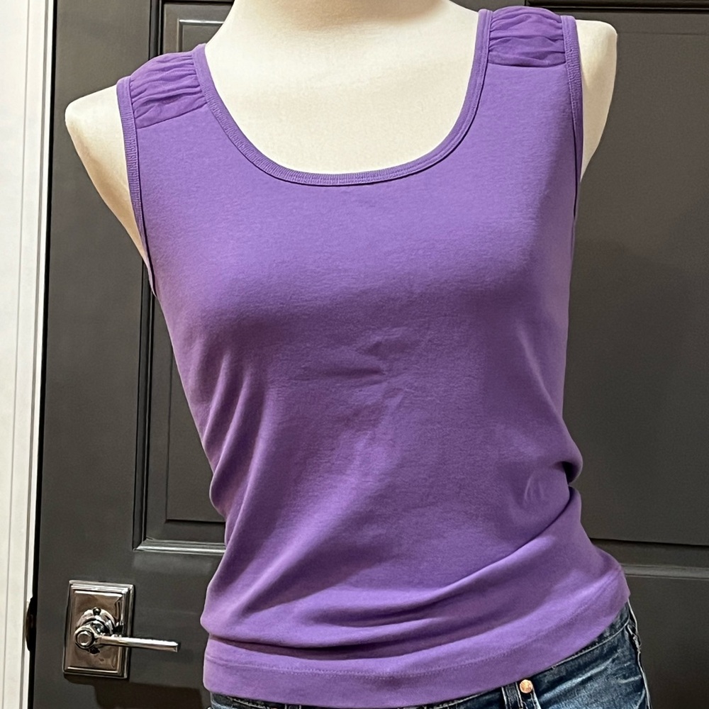 Coldwater Creek Purple Cotton Tank